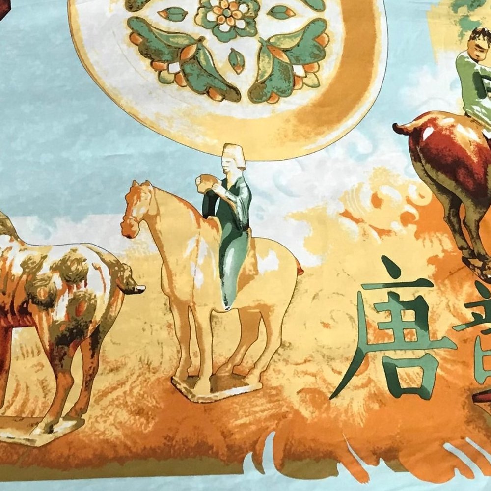 Pure Chinese Silk Scarf - by Sheng Ren - Picture 5 of 7